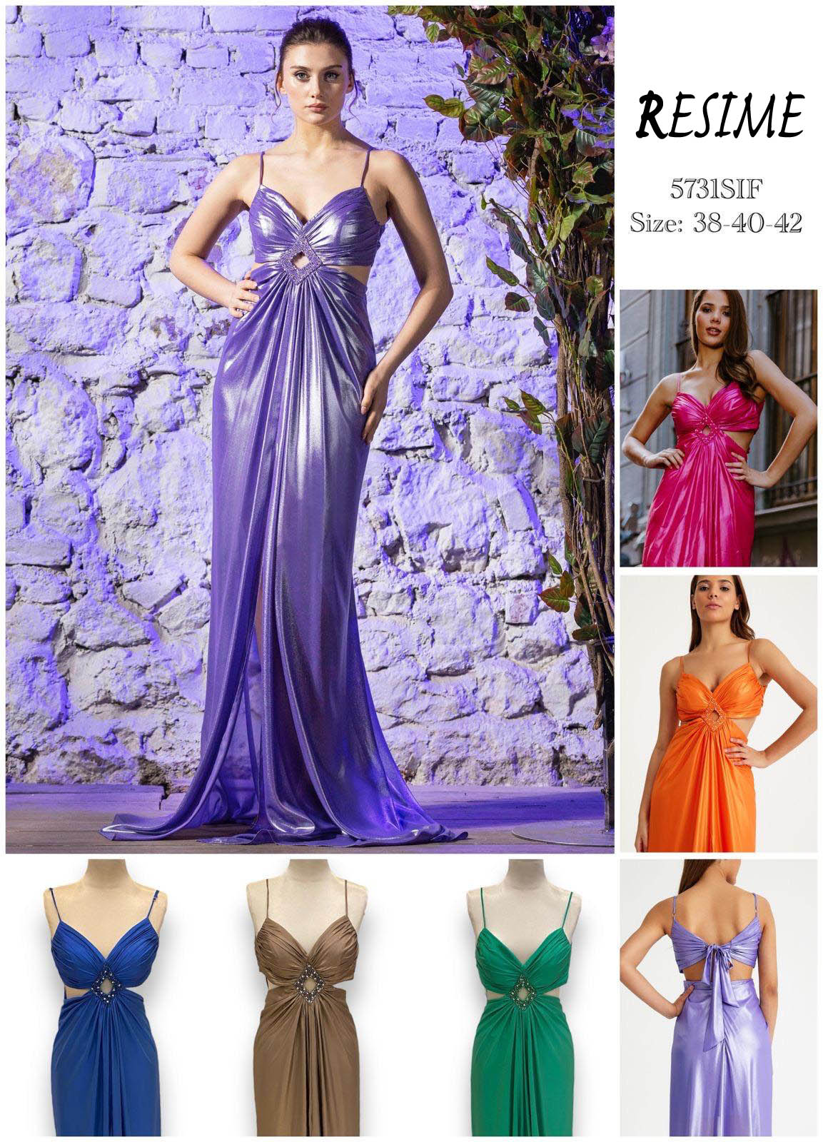 Evening Dress with every color.