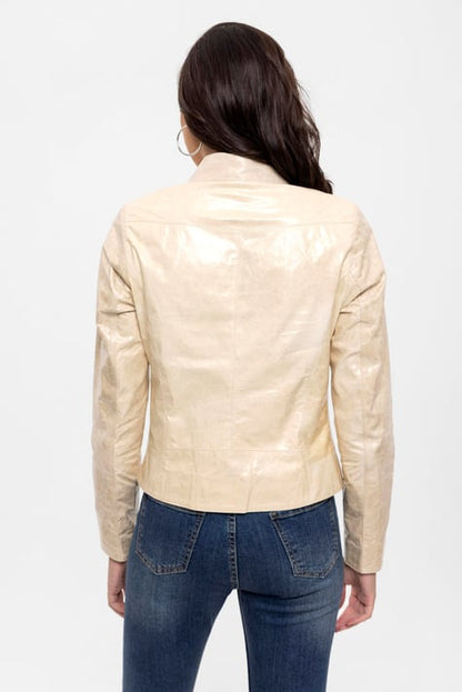 Beige Zip Jacket