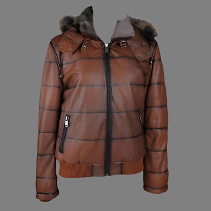 Brown Hooded Jacket