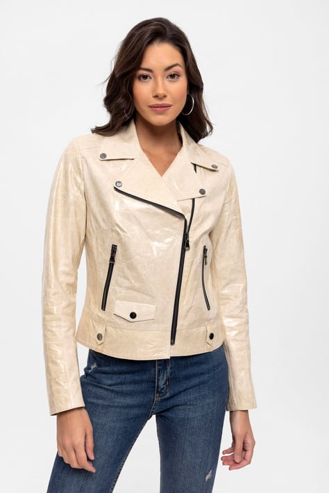 Beige Zip Jacket